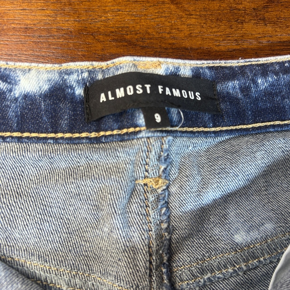 Almost Famous Blue Acid Wash Jeans - Picture 6 of 14